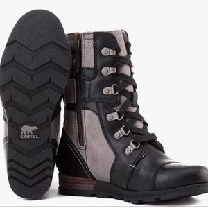 Sorel Major Carly, Wet Sand Black, size 9.5